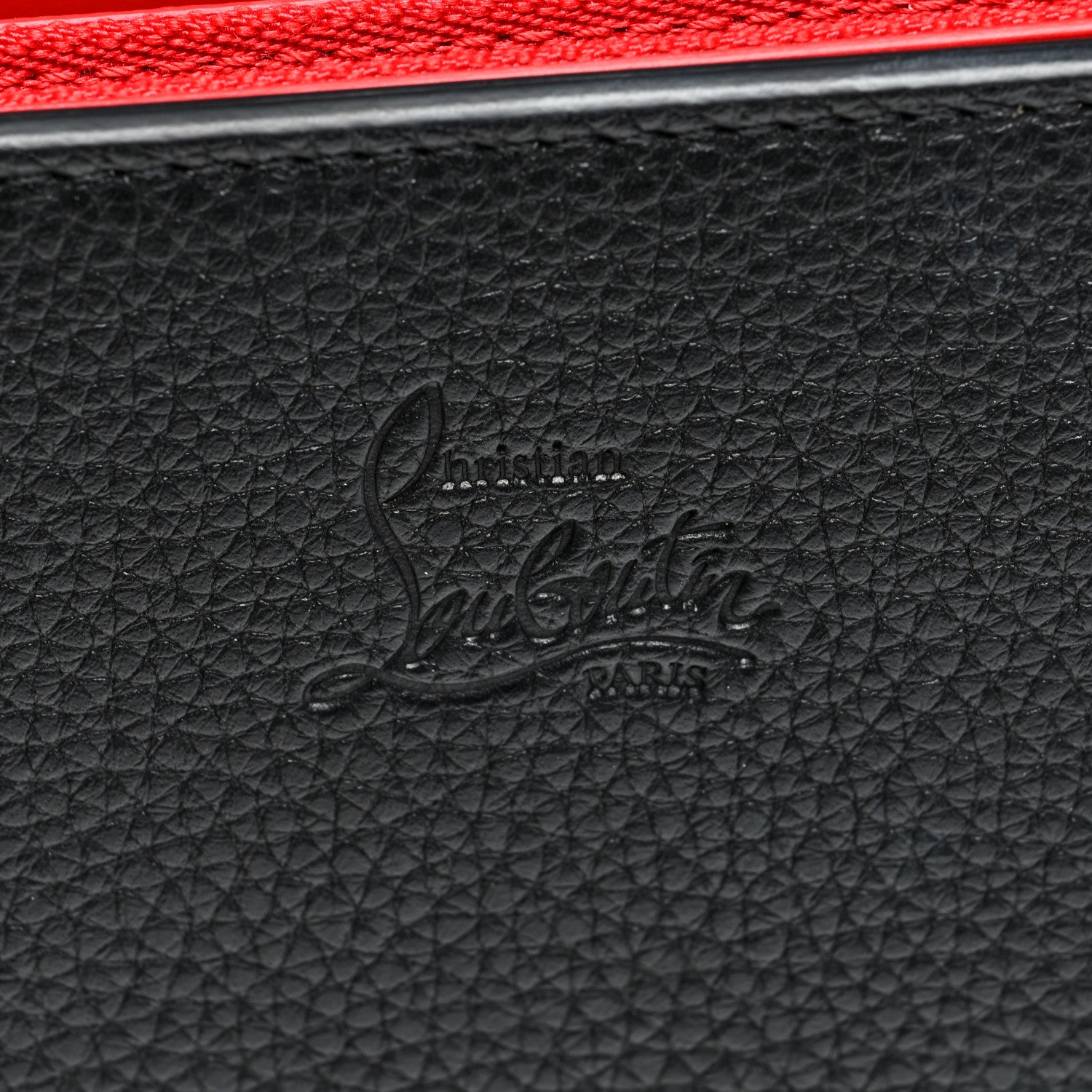 Christian Louboutin Grained Calfskin Spikes Loubinthesky Paloma Wallet On Chain Black Multimetal 6 of 9