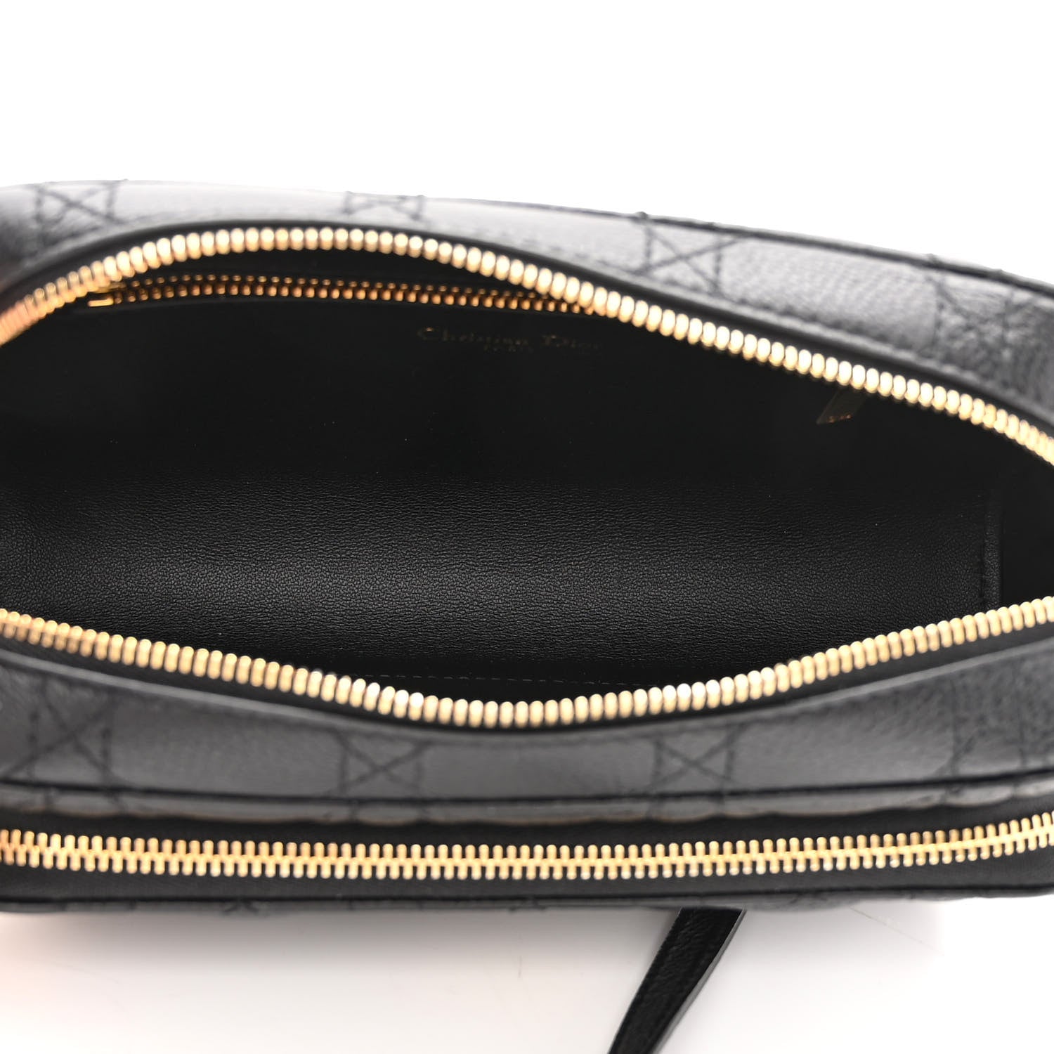Christian Dior Supple Calfskin Caro Double Pouch Black 5 of 9