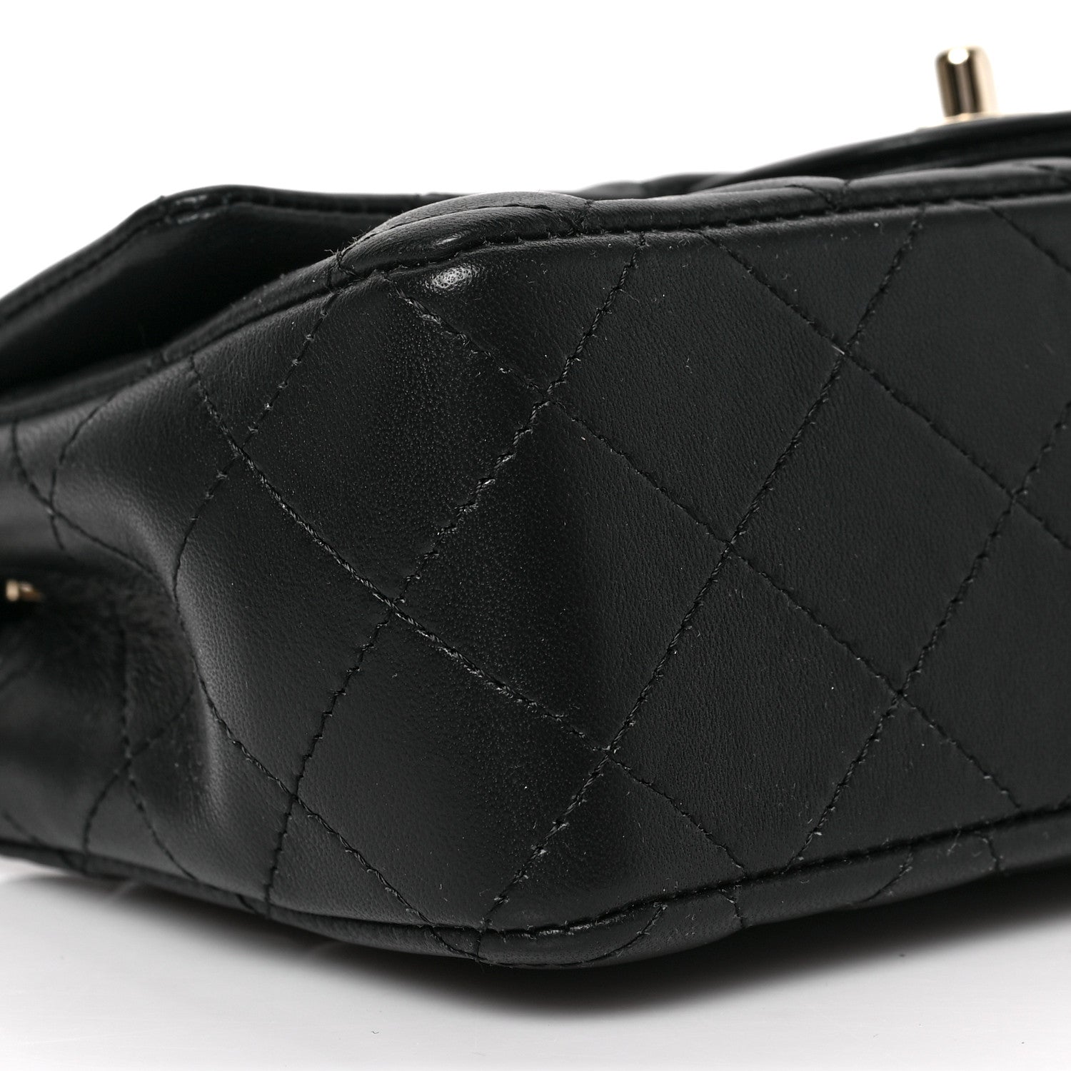 Chanel Lambskin Quilted Mini Rectangular Flap Black 8 of 9