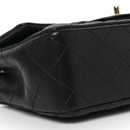 Chanel Lambskin Quilted Mini Rectangular Flap Black 8 of 9
