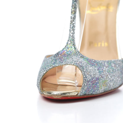 Christian Louboutin Glitter Solaria Senora 100 Sandals 38 Multicolor 10 of 19