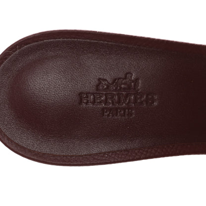 Hermes Epsom Oasis Sandals 37 Rouge H 8 of 10