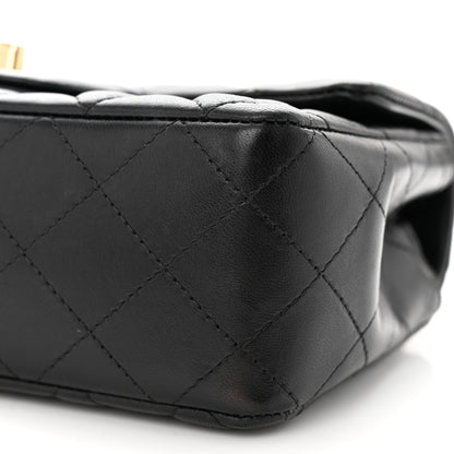 Chanel Lambskin Quilted Mini Rectangular Flap Black 10 of 11