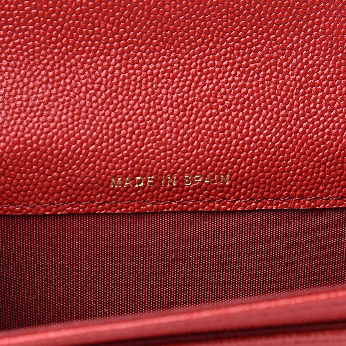 Caviar Quilted Vintage Mademoiselle Card Holder Red