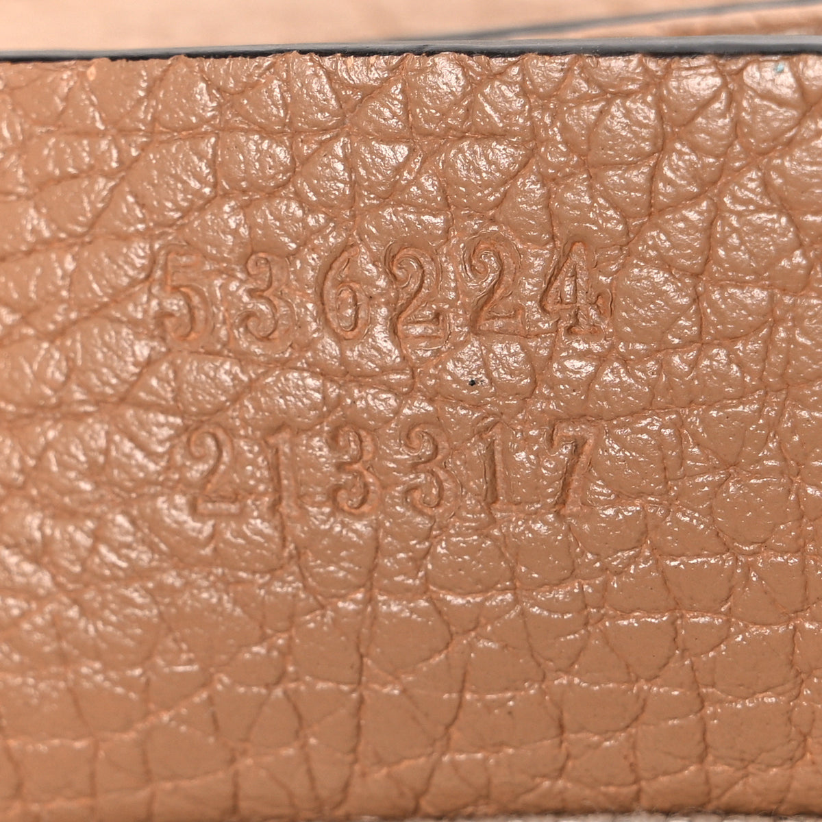 Pebbled Calfskin Medium Soho Flap Crossbody Camelia