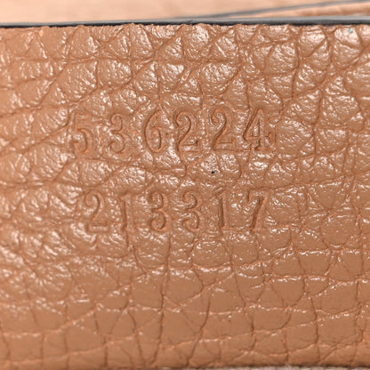 Gucci Pebbled Calfskin Medium Soho Flap Crossbody Camelia 7 of 11