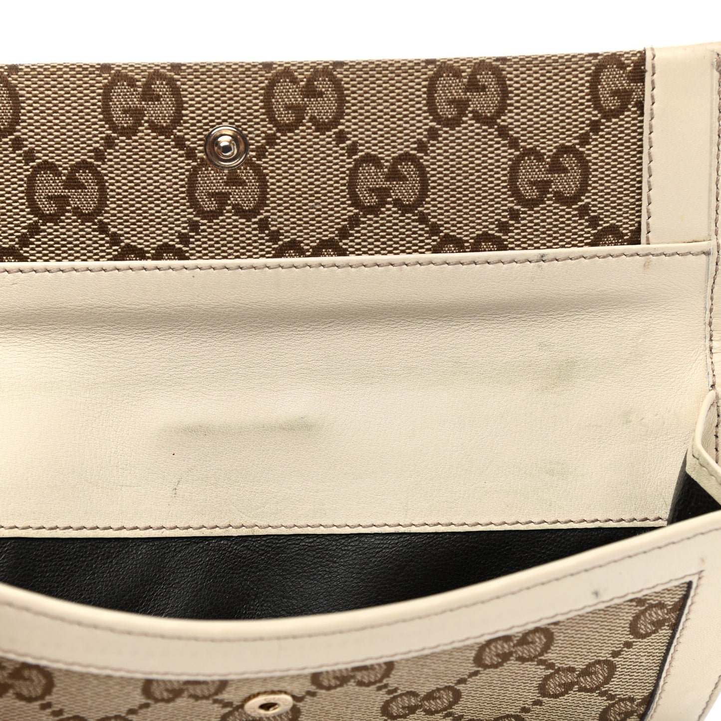 Monogram Continental Flap Wallet Off White