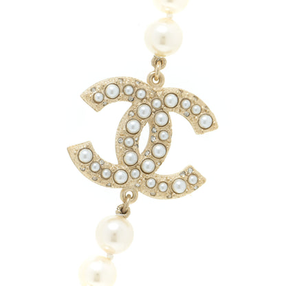 Chanel Pearl CC 100th Anniversary Necklace Light Gold 4 of 7