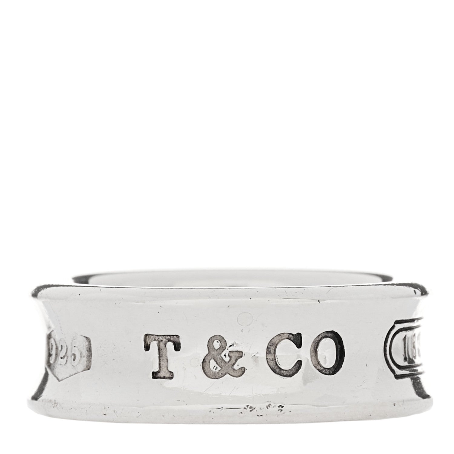 Tiffany Sterling Silver 1837 Band Ring 52 6 1 of 4