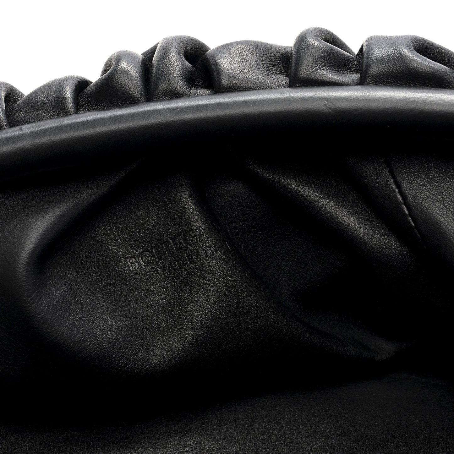 Smooth Butter Calf The Pouch Oversized Clutch Black