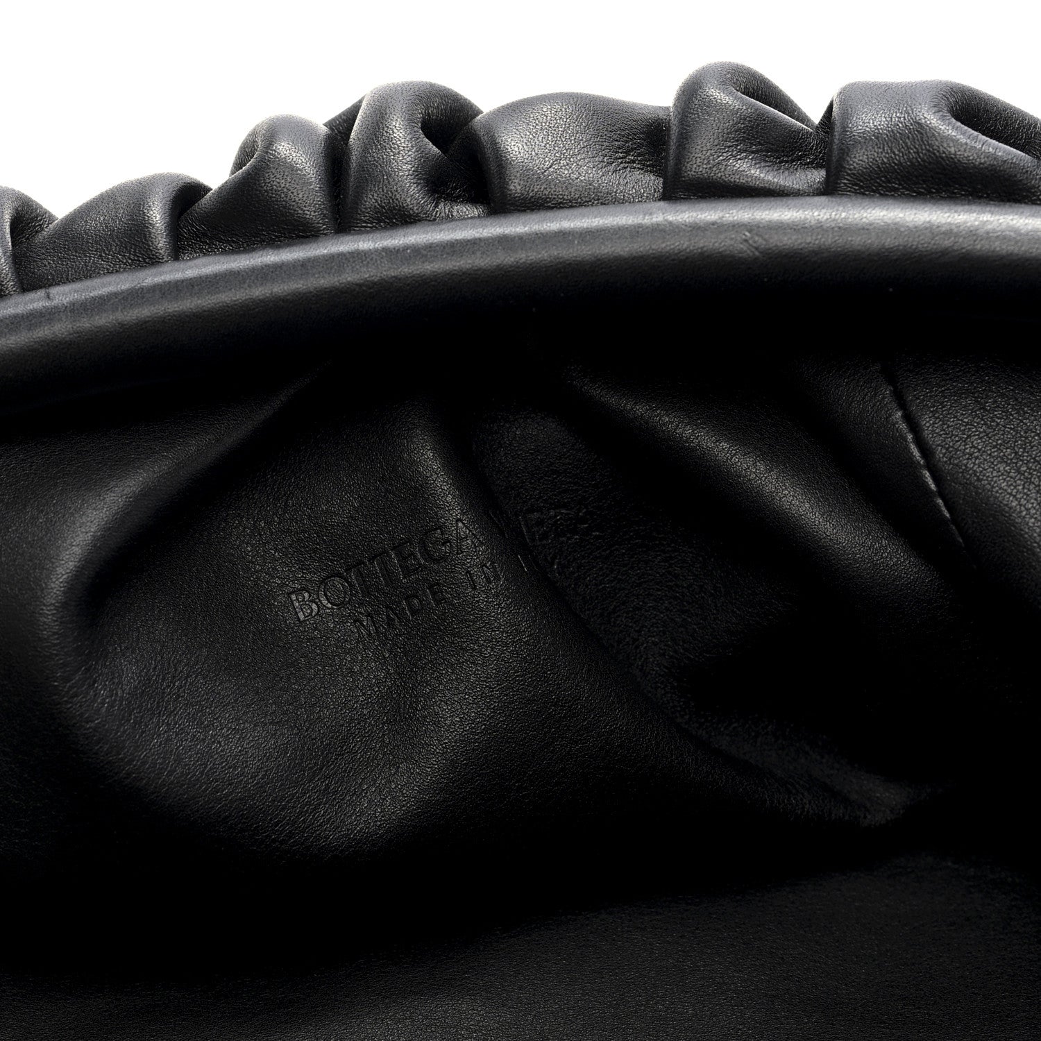 Bottega Veneta Smooth Butter Calf The Pouch Oversized Clutch Black 6 of 9