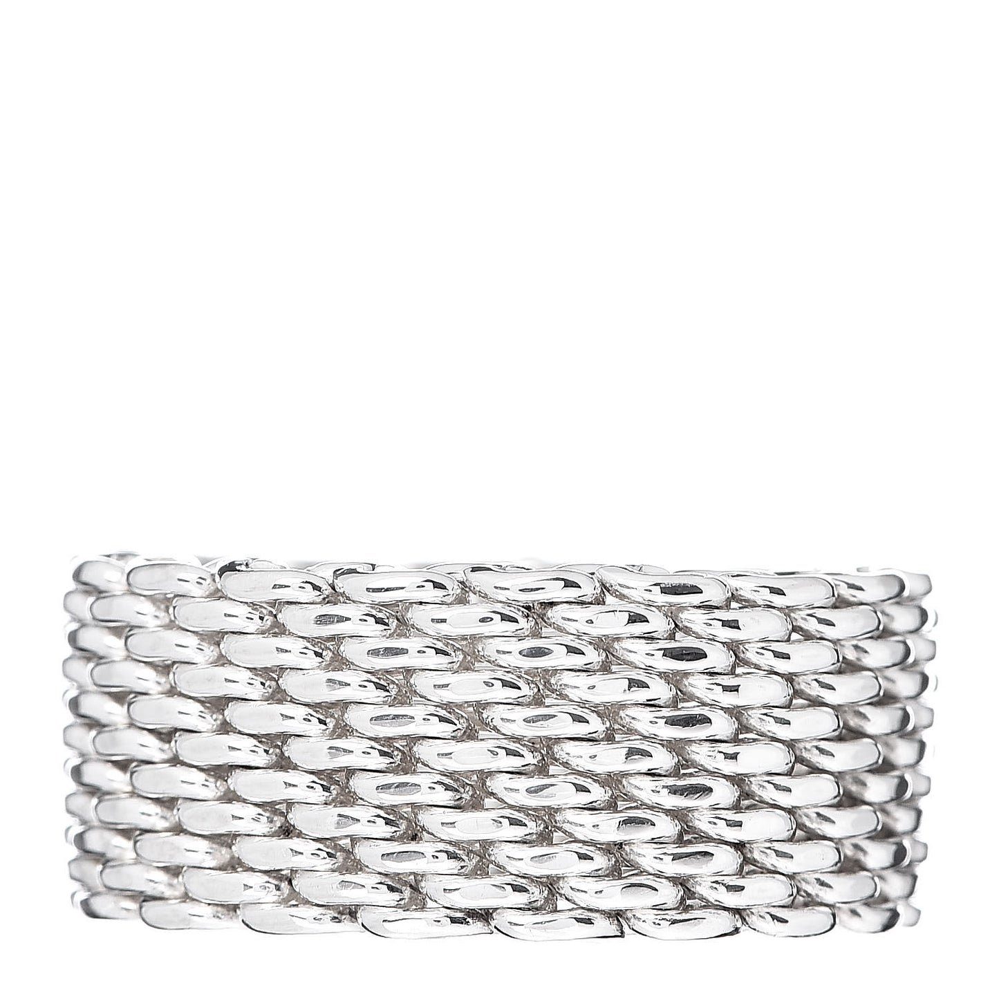 Sterling Silver Mesh Somerset Ring 52 6