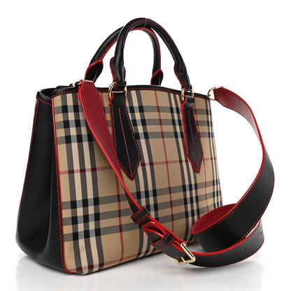 Burberry Horseferry Check Medium Ballingdon Tote Honey Black 3 of 10