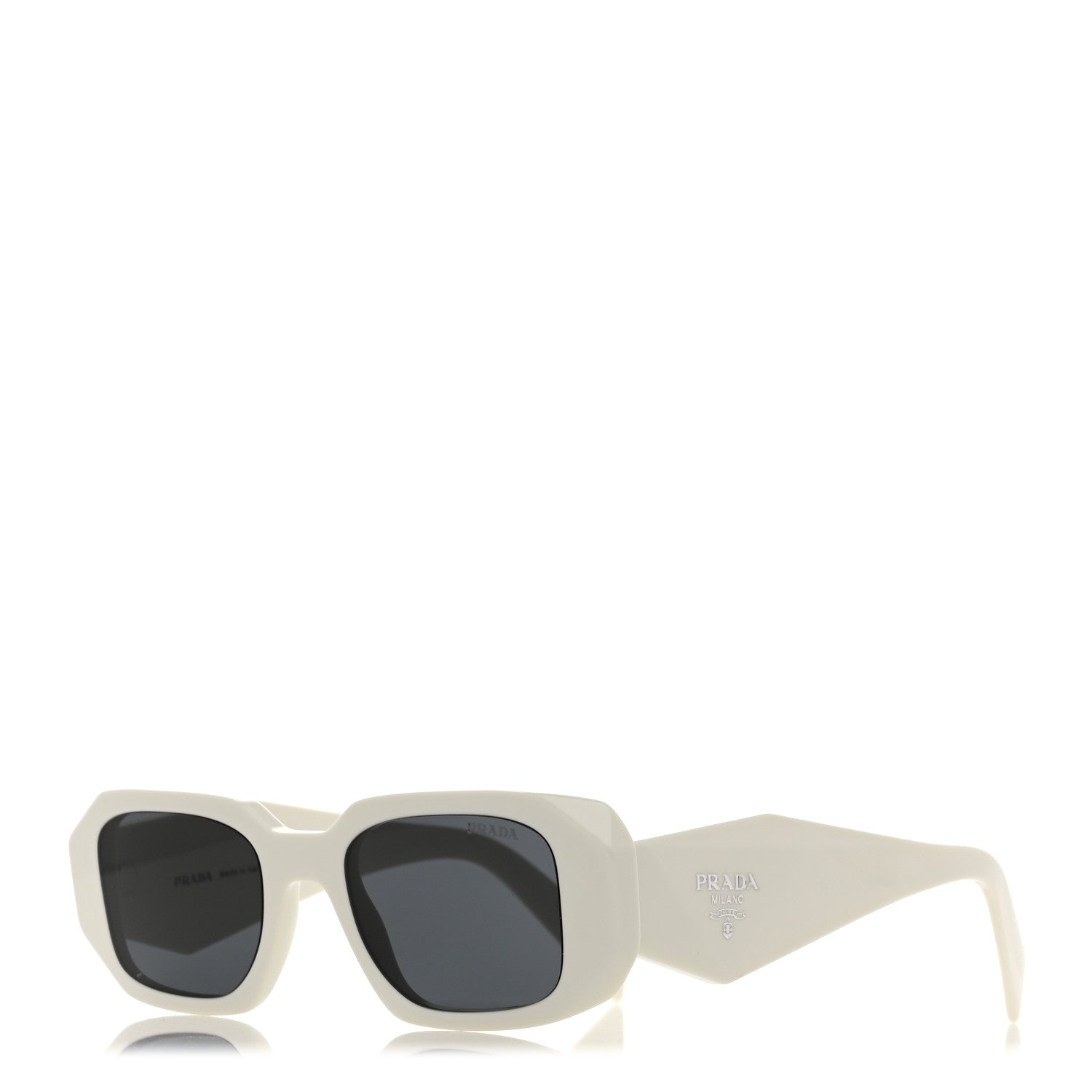 Prada Acetate Symbole Sunglasses SPR 17W White 1 of 7