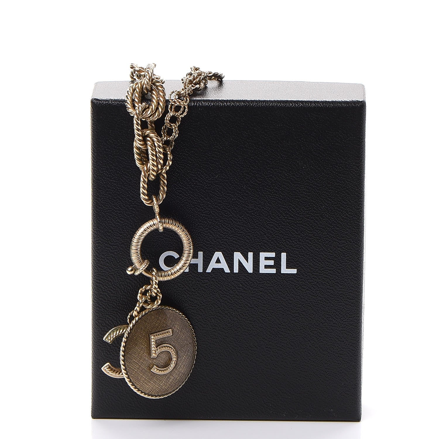 Chanel Chain N°5 CC Necklace Gold 8 of 8