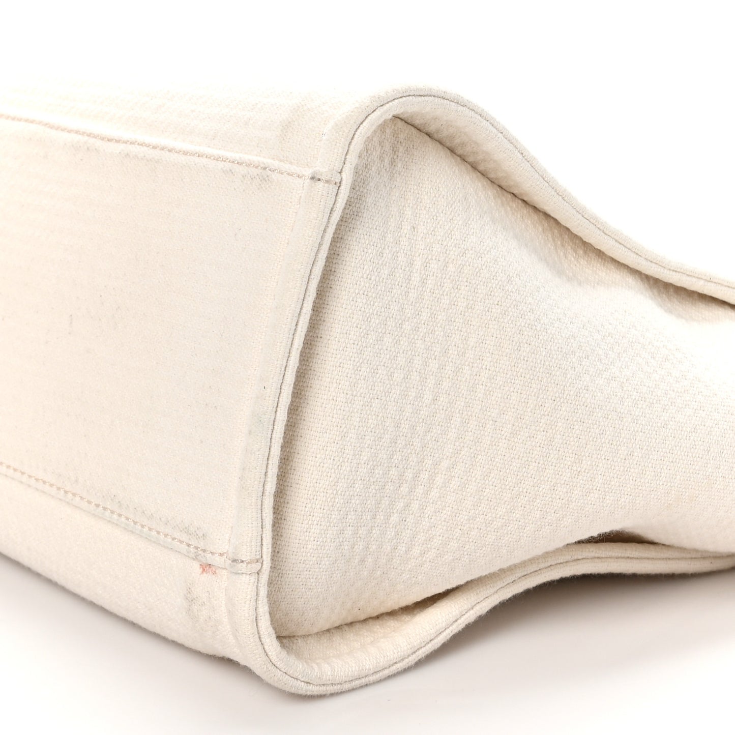Mixed Fibers Small Deauville Tote White