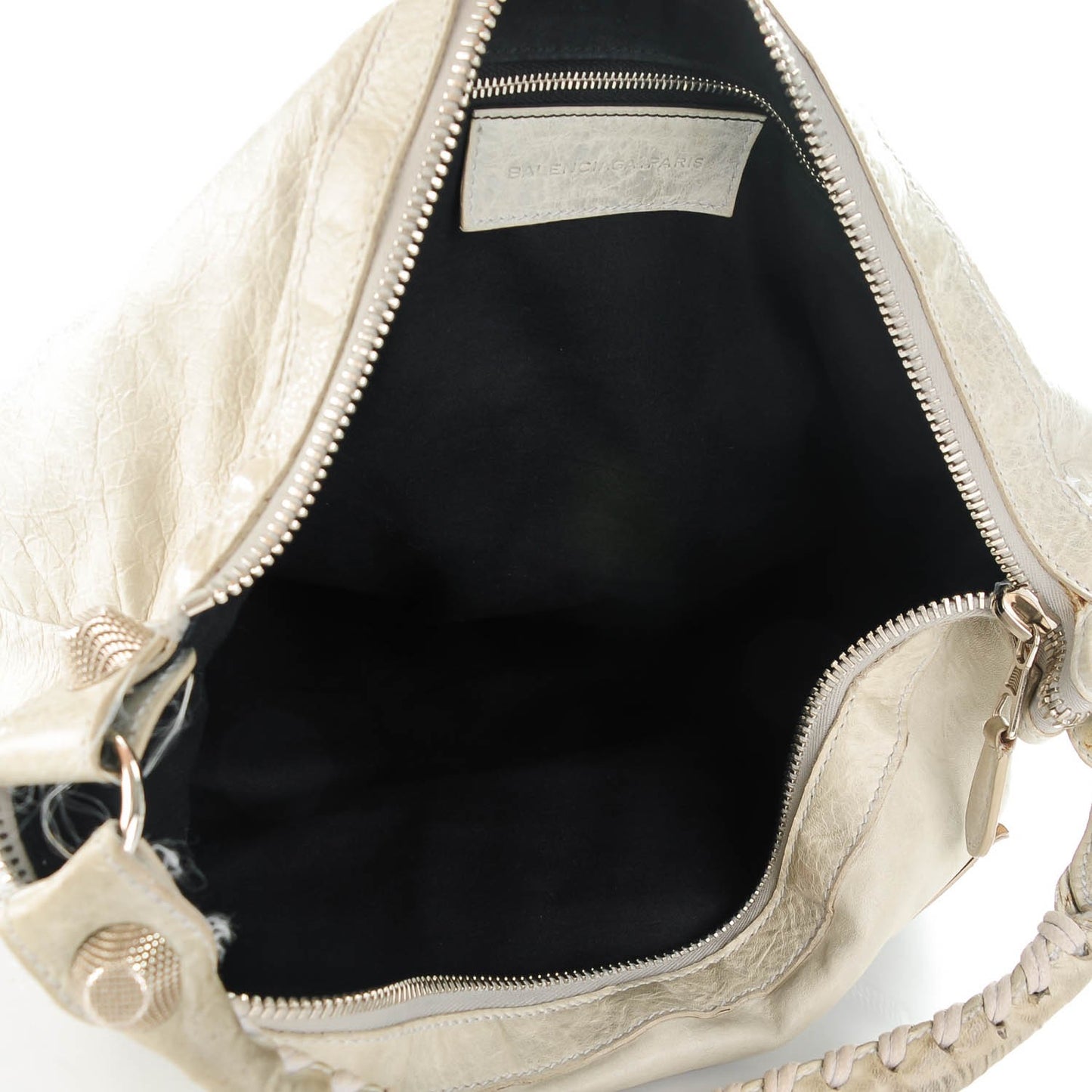 Agneau Giant 21 Silver Hardware Day Hobo Argent