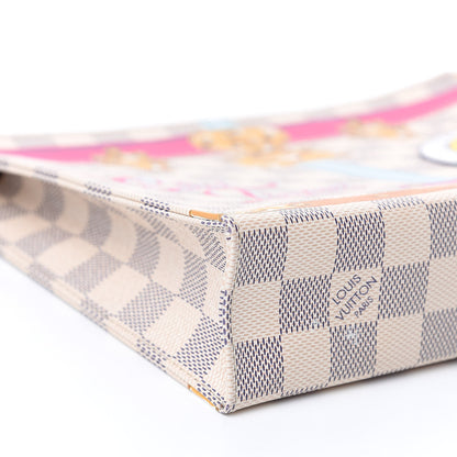 Louis Vuitton Damier Azur Summer Trunks Saint Tropez Toiletry Pouch 26 8 of 11