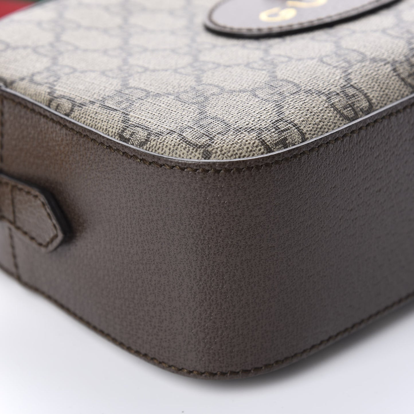 GG Supreme Monogram Web Neo Vintage Shoulder Bag Beige New Acero Crop