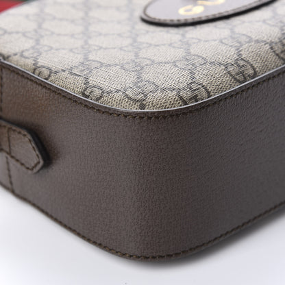 Gucci GG Supreme Monogram Web Neo Vintage Shoulder Bag Beige New Acero Crop 6 of 14