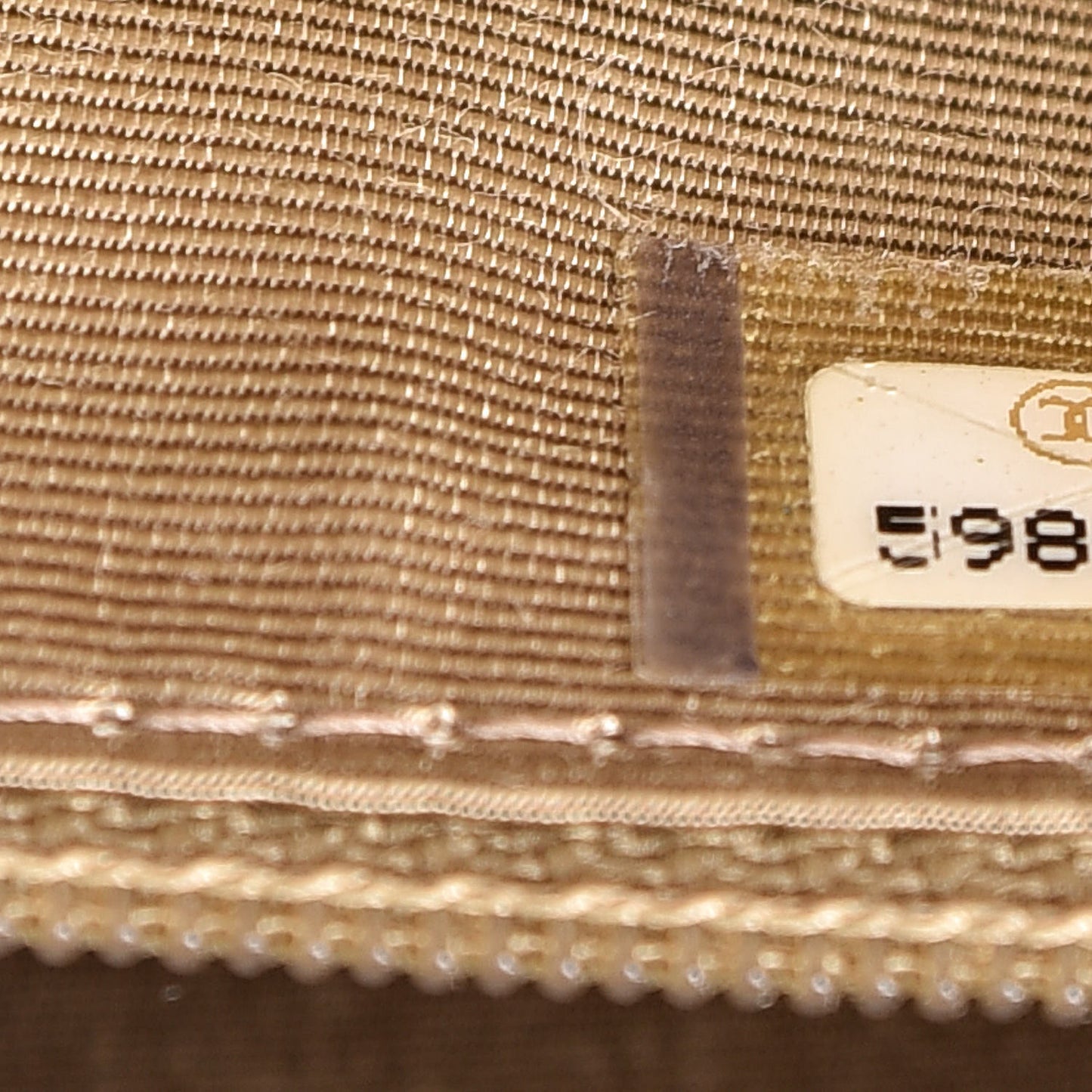Linen Frame Shoulder Bag Beige