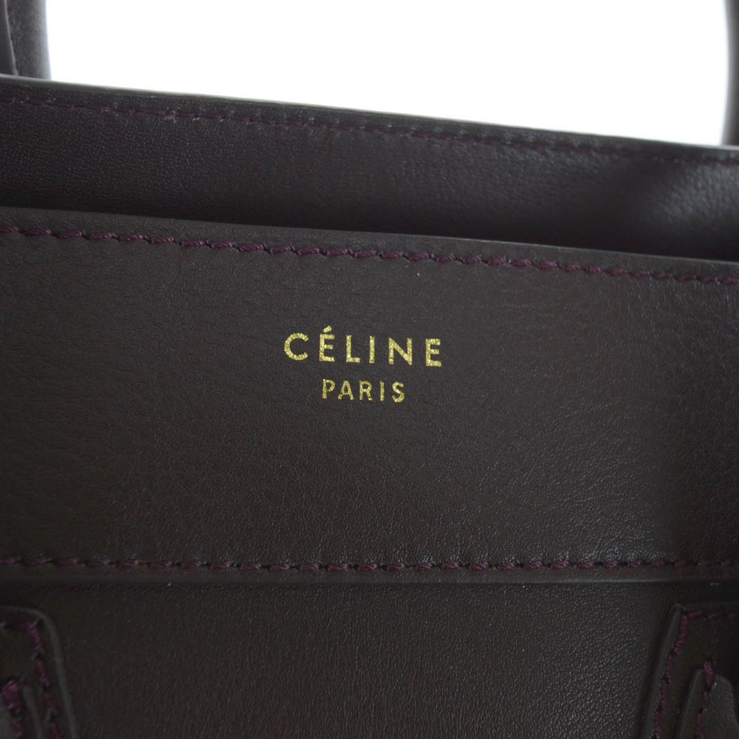 Smooth Calfskin Mini Luggage Wine