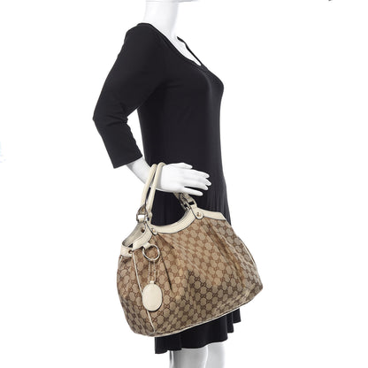 Gucci Monogram Medium Sukey Tote Off White 2 of 10