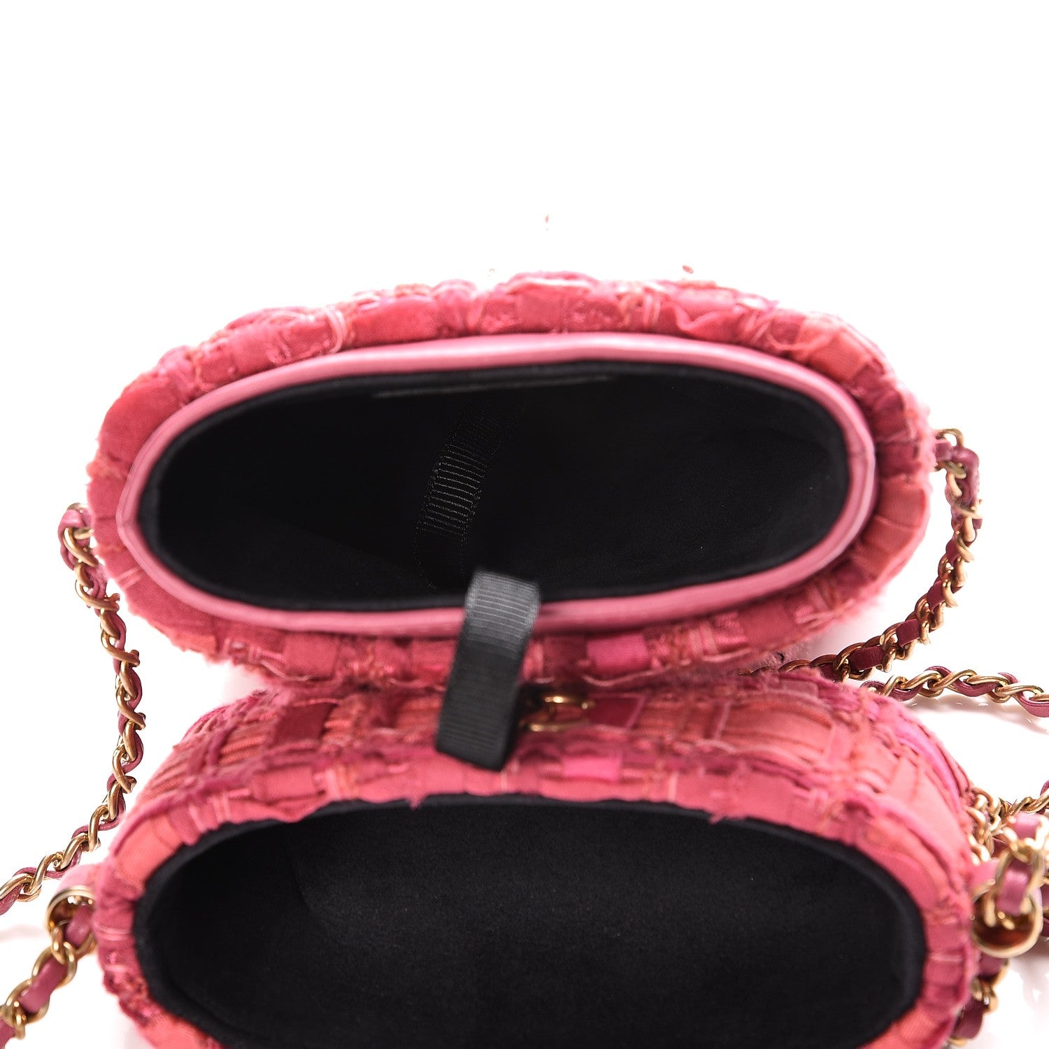 Chanel Tweed Chain Around Phone Holder Pink 6 of 8