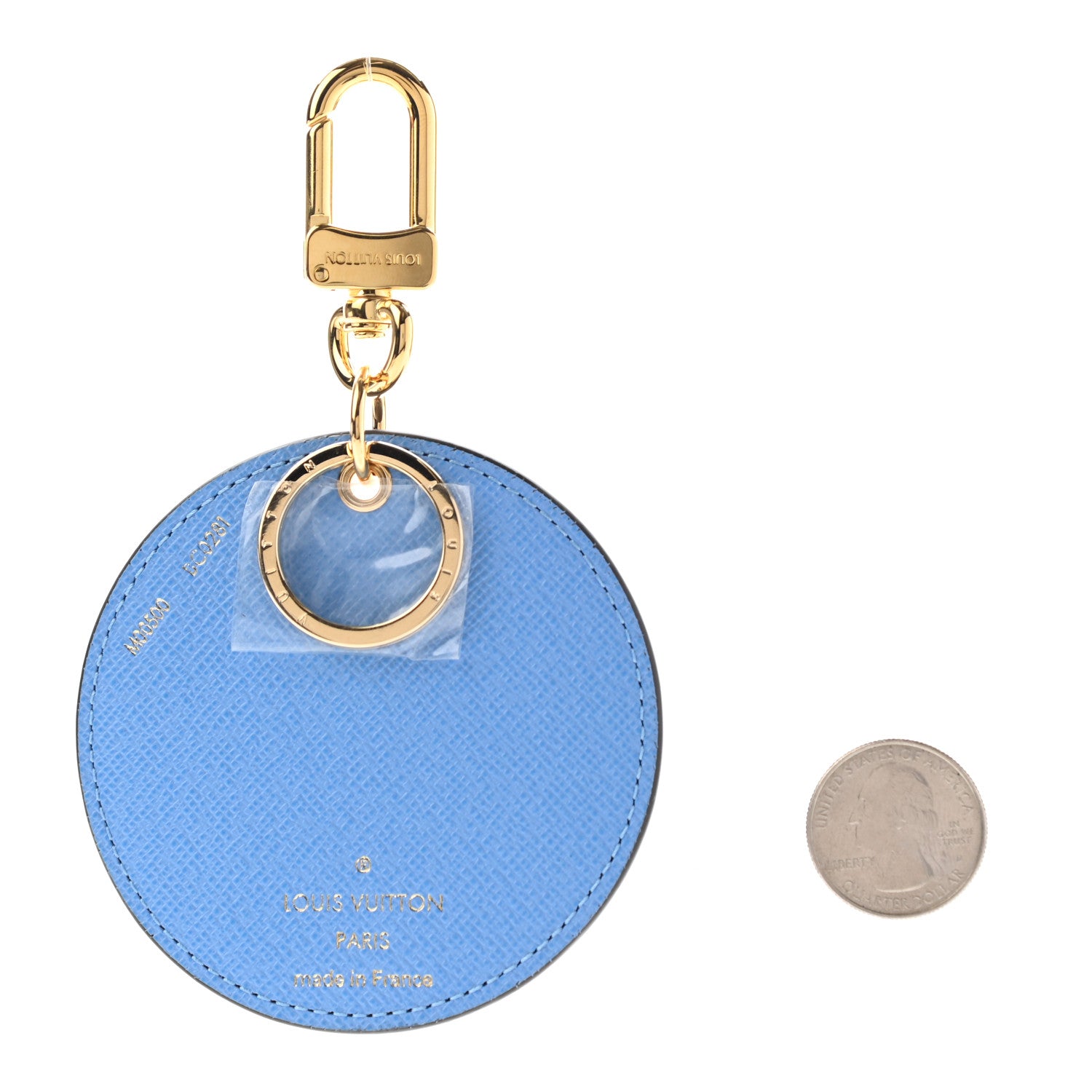 Louis Vuitton Monogram 2021 Christmas Animation China Wall Bag Charm Key Ring Myosotis Blue 2 of 4