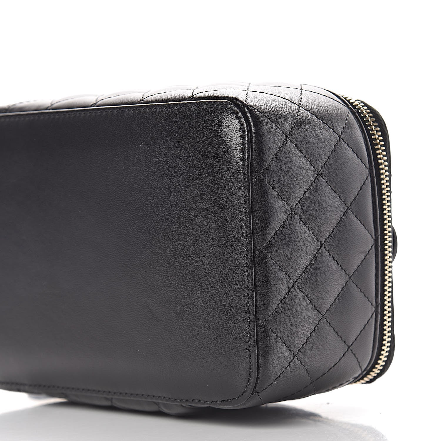 Chanel Lambskin Quilted Jewelry Case Black 10 of 15