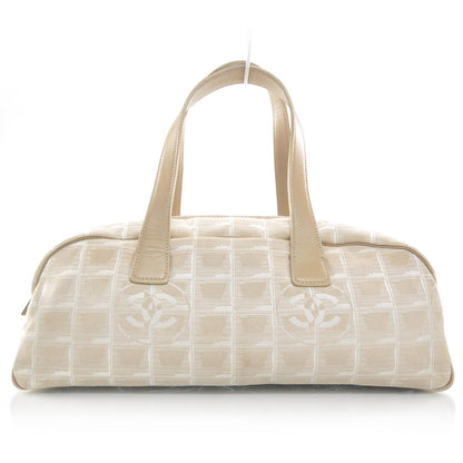 Chanel Nylon Travel Bowler Beige 1 of 9