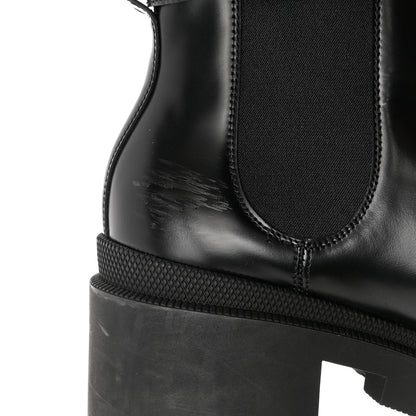 Gucci Calfskin Crystal GG Trip Chelsea Ankle Boots 41 Black 9 of 11