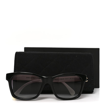 Chanel Acetate Quilted CC Square Sunglasses 5484 White Black 7 of 7
