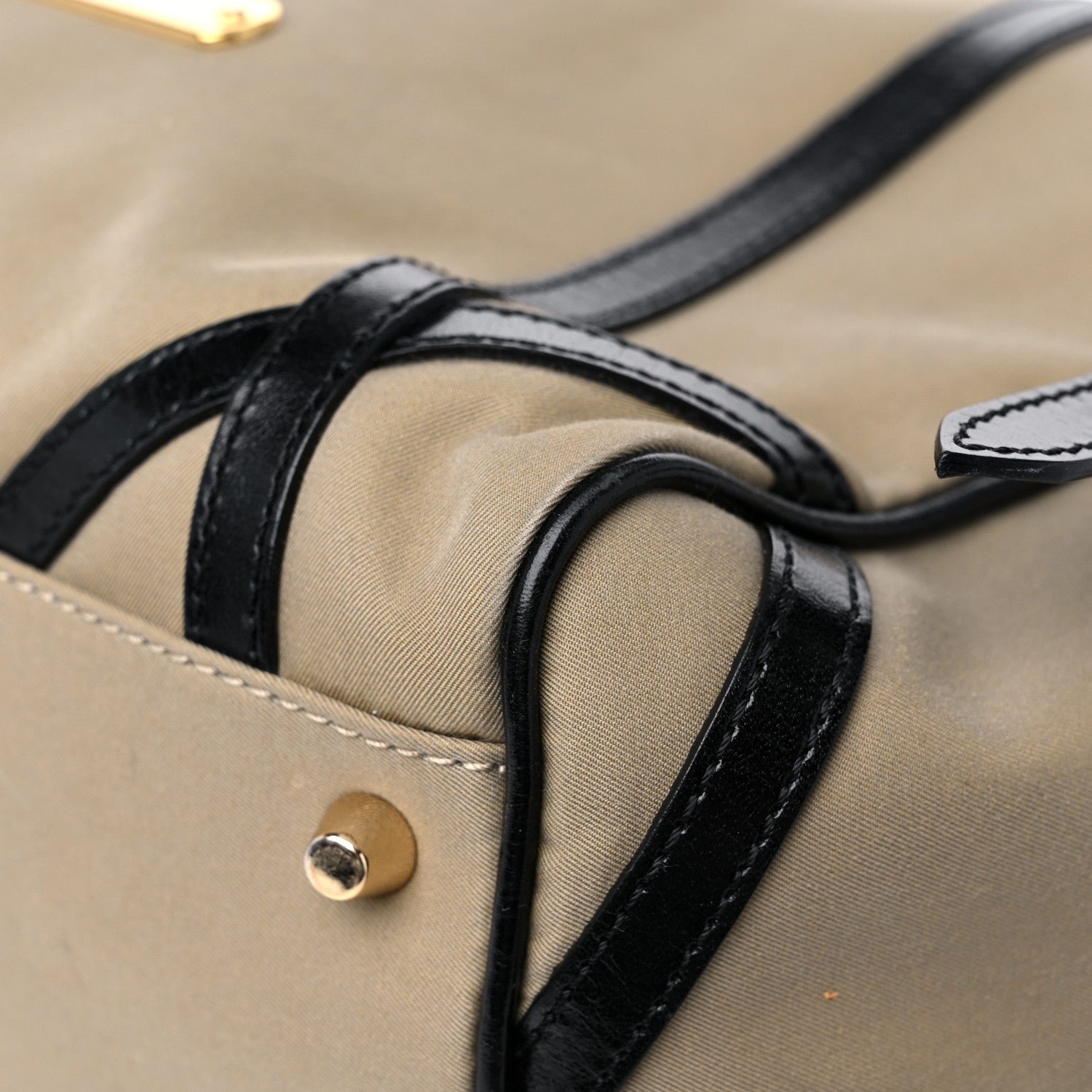 Burberry Canvas Calfskin Canterbury Tote Beige 11 of 17