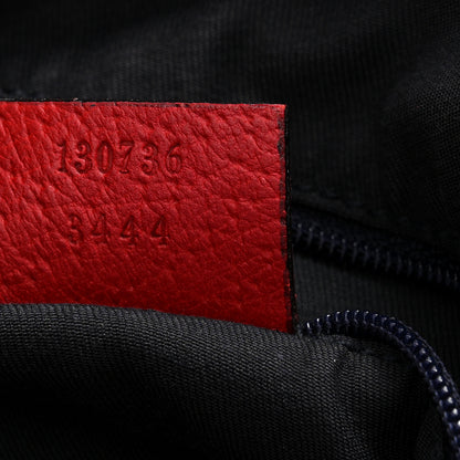 Gucci Monogram Medium Abbey Shoulder Bag Navy Red 7 of 12