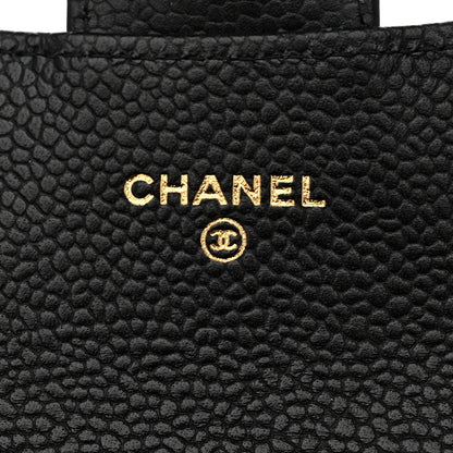 Chanel Caviar Quilted Flap Card Holder Wallet Black 6 of 9