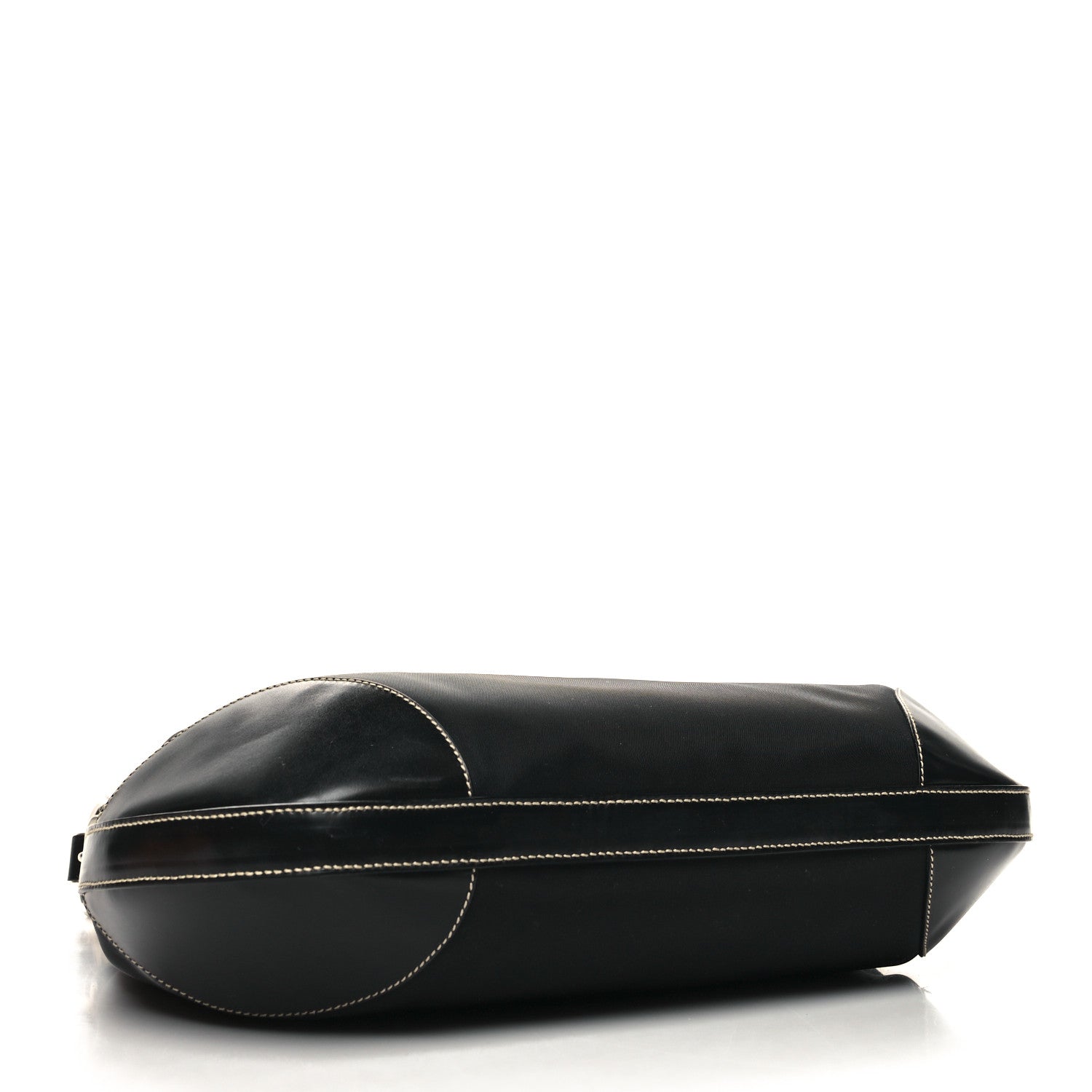 Prada Tessuto Nylon Saffiano Hobo Black 4 of 11
