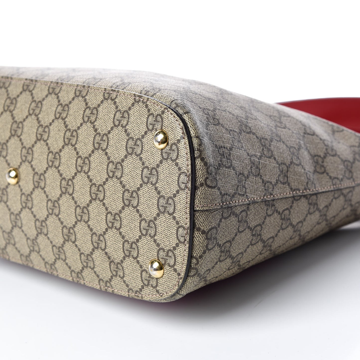 GG Supreme Monogram Linea A Hobo Red