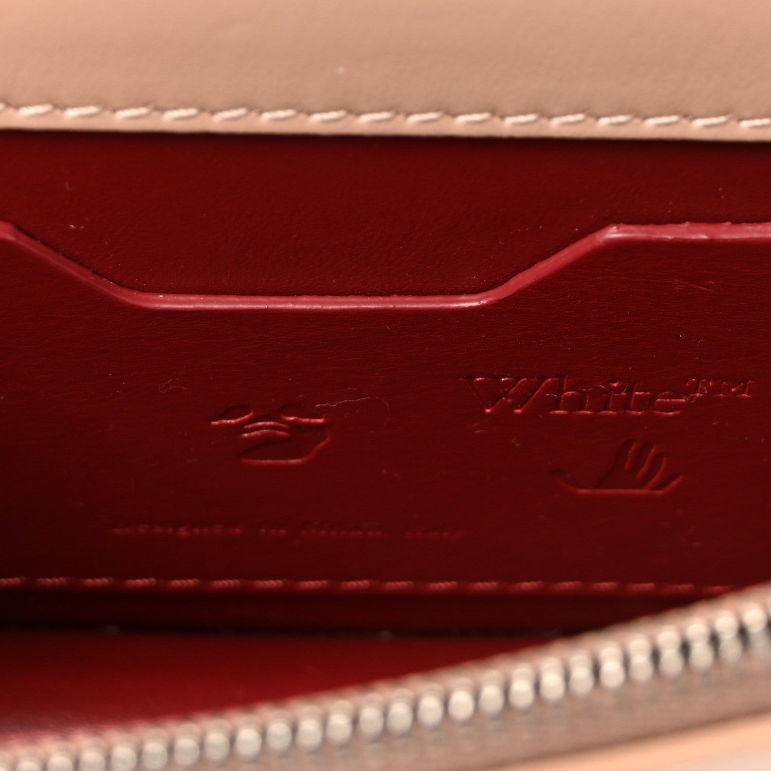 Off-White OFF WHITE Patent Jitney 0.5 Crossbody Bag Nude 6 of 9