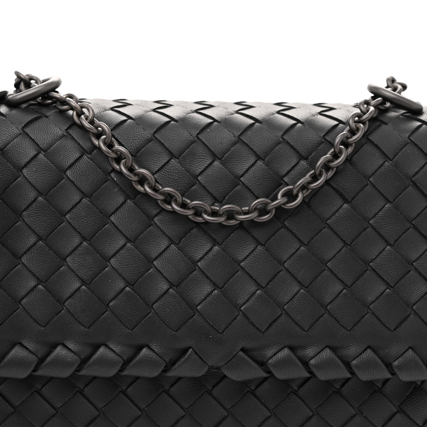 Bottega Veneta Nappa Intrecciato Baby Olimpia Shoulder Bag Black 8 of 10
