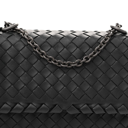 Bottega Veneta Nappa Intrecciato Baby Olimpia Shoulder Bag Black 8 of 10