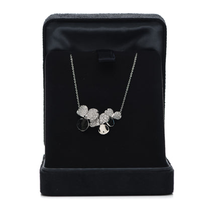 Tiffany Platinum Diamond Mini Paper Flowers Cluster Pendant Necklace 6 of 6