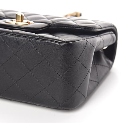 Chanel Lambskin Quilted Mini Square Flap Black 7 of 10