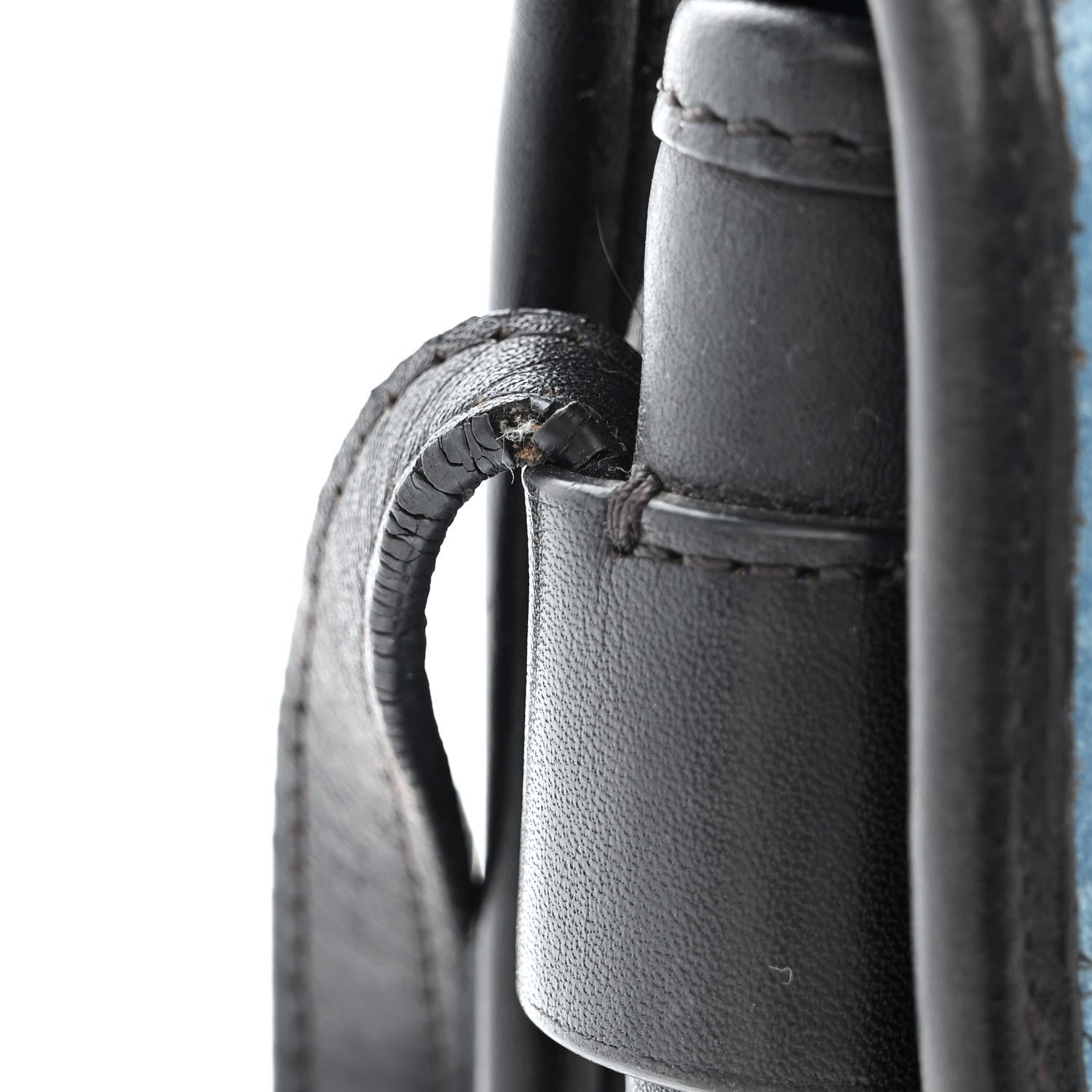 MCM Visetos Small Crossbody Flap Messenger Denim Blue 13 of 14