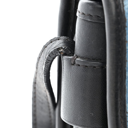 MCM Visetos Small Crossbody Flap Messenger Denim Blue 13 of 14