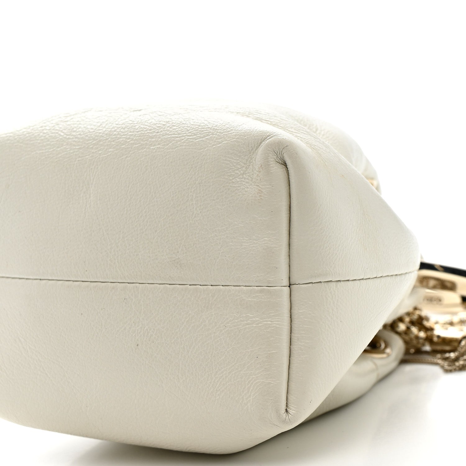 Jimmy Choo Goatskin Bon Bon Bucket Bag White 10 of 10