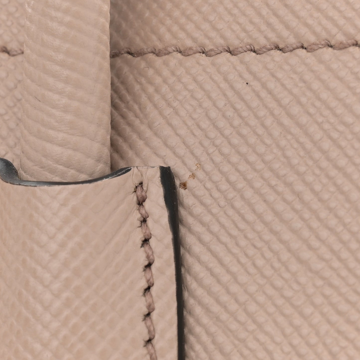 Saffiano Cuir Medium Double Bag Cammeo Black