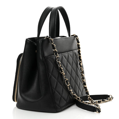 Chanel Caviar Quilted Small Business Affinity Shopping Bag Black 3 of 14