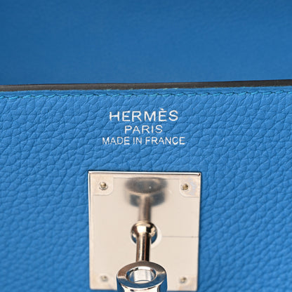 Hermes Togo Kelly Retourne 35 Bleu Zanzibar 6 of 11