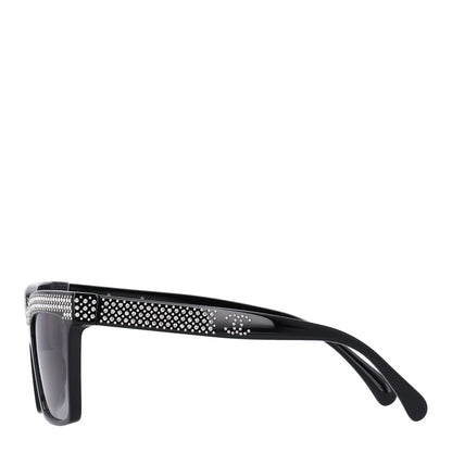 Chanel Acetate Strass Rectangle Sunglasses 71539A Black 3 of 8